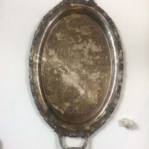 F.P ROGERS SILVER TRAY SERVICE VINTAGE - Picture 1 of 13